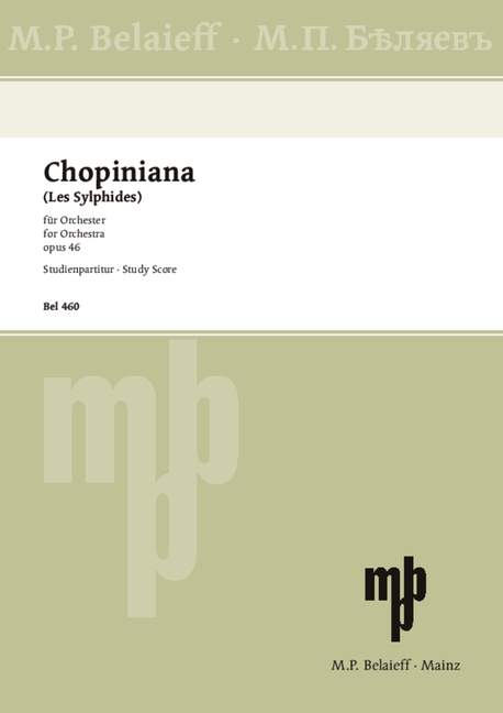 Chopiniana op.46  für Orchester  Studienpartitur