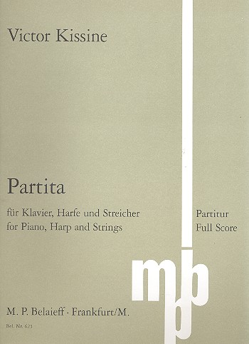 Partita  für Klavier, Harfe und Streicher  Partitur