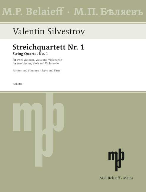 Streichquartett Nr.1  für 2 Violinen, Viola und Violoncello  Partitur und Stimmen