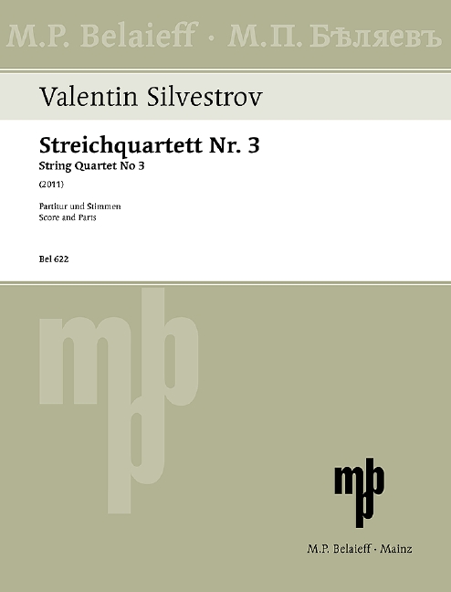 Streichquartett Nr.3  für Streichquartett  Partitur und Stimmen