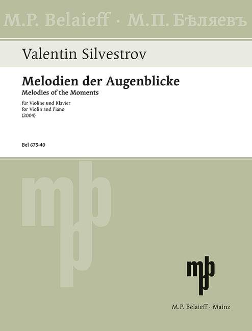 BEL675-40 Melodien der Augenblicke - 3 Stücke  für Violine und Klavier  