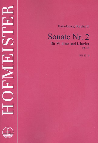 Sonate Nr.2 op.54 für Violine und  Klavier  
