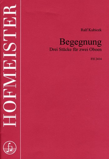 Begegnung für 2 Oboen  Spielpartitur  