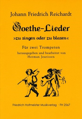 Goethe-Lieder zu singen und zu blasen  für 2 Trompeten  