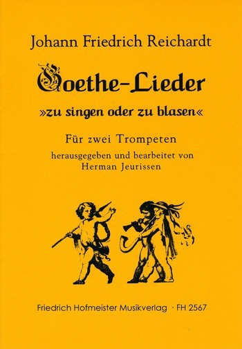 Goethe-Lieder zu singen und zu blasen&nbsp;&nbsp;für 2 Trompeten&nbsp;&nbsp;