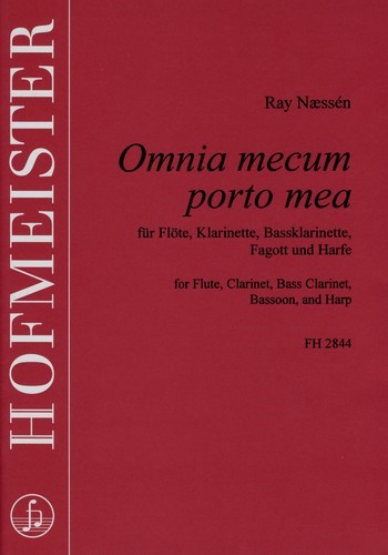 Omnia Mecum Porto Mea für  Flöte, Klarinette, Bassklarinette,  Fagott und Harfe