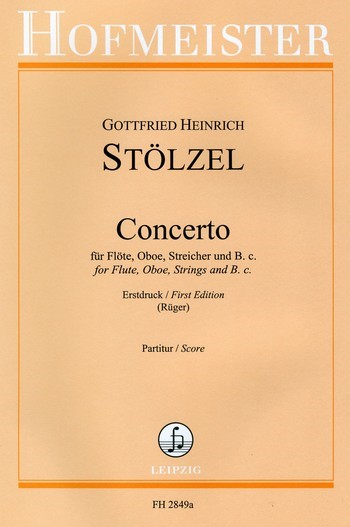 Concerto für Flöte, Oboe, Violinen,&nbsp;&nbsp;Violen und Bc&nbsp;&nbsp;Partitur