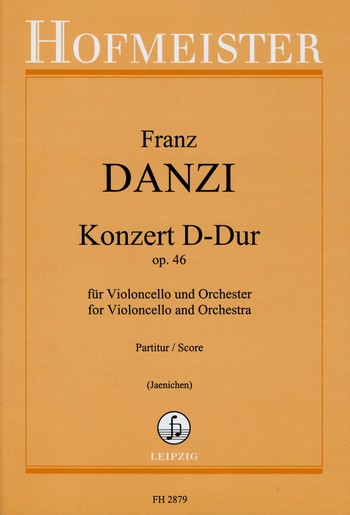Konzert D-Dur op.46 für  Violoncello und Orchester  für Violoncello und Klavier