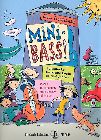 Mini Bass  für Kontrabass (E-Bass) (plus Melodiestimme/Gesang mit Text)  (dt/en)