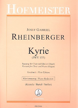 Kyrie JWV155 für gem Chor und Klavier (Orgel)&nbsp;&nbsp;Partitur&nbsp;&nbsp;