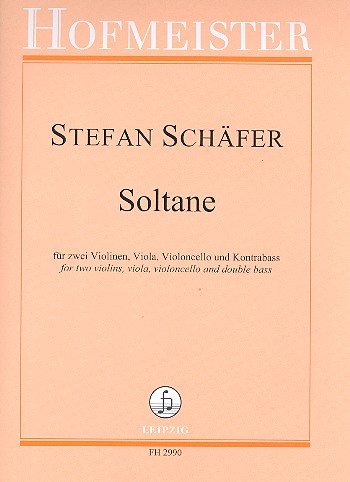 Soltane&nbsp;&nbsp;für 2 Violinen, Viola, Violoncello und Kontrabass&nbsp;&nbsp;Partitur und Stimmen