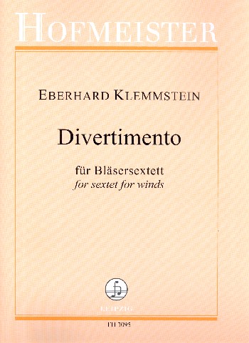 Divertimento&nbsp;&nbsp;für Bassklarinette, Horn und Fagott&nbsp;&nbsp;Partitur und Stimmen