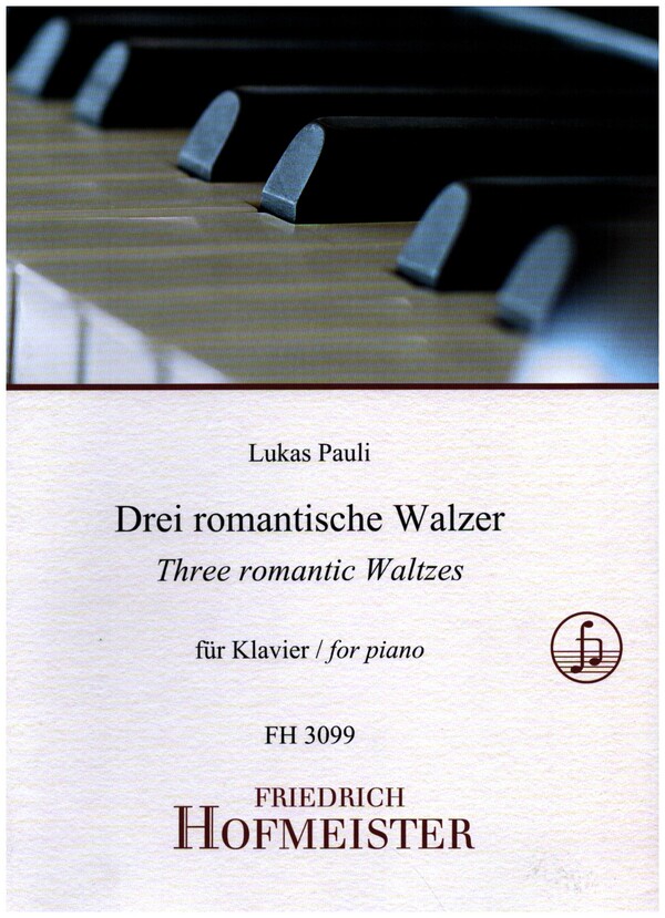 3 romantische Walzer op.1  für Klavier  