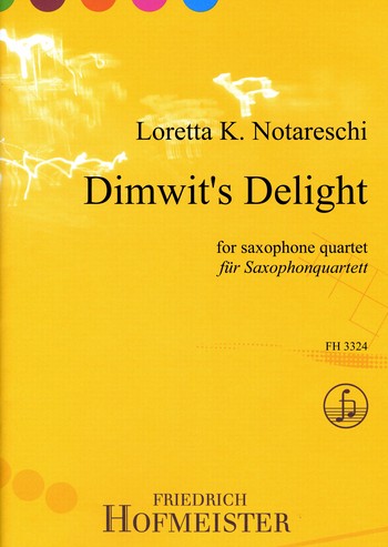 Dimwit's Delight für 4 Saxophone&nbsp;&nbsp;(SATBar)&nbsp;&nbsp;Partitur und Stimmen