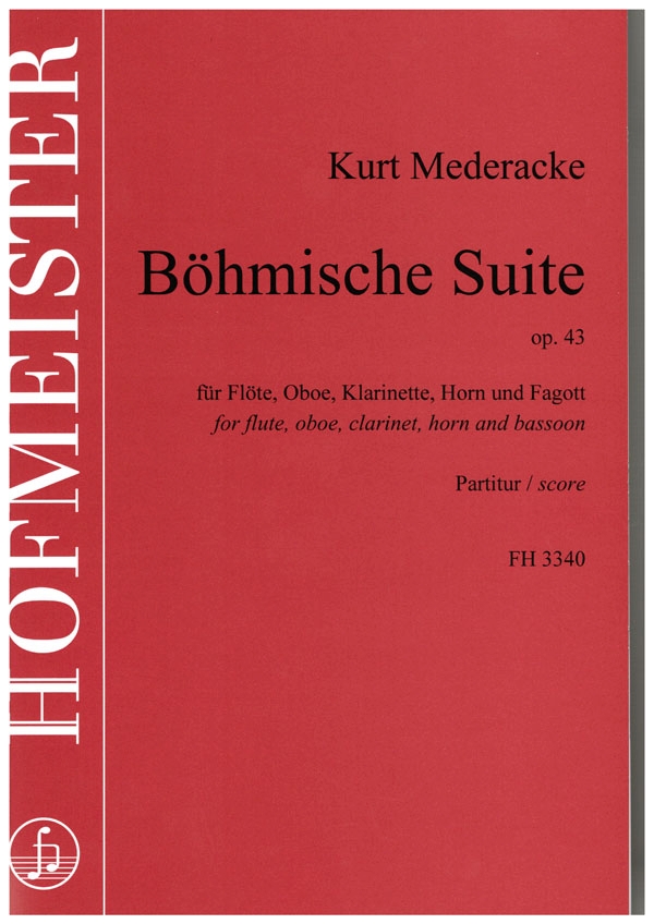 Böhmische Suite op.43  für Flöte, Oboe, Klarinette, Horn und Fagott  Partitur