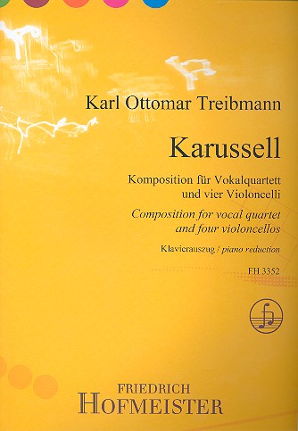 Karussell für 4 Stimmen (SATB) und  4 Violoncelli  Klavierauszug