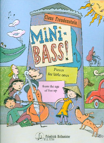 Mini Bass  for double bass (E-Bass) (with melody/voice and lyrics)  (english edition)