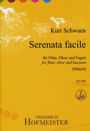Serenata facile für Flöte, Oboe und Fagott  Partitur und Stimmen  