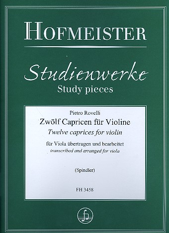 12 Capricen  für Violine für Viola  