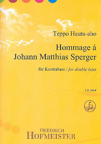Hommage à Johann Matthias Sperger  für Kontrabass  