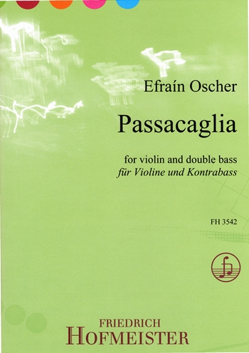 Passacaglia  für Violine und Kontrabass  Partitur und Stimmen