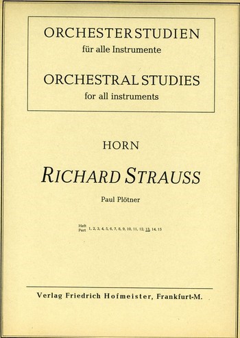 Orchesterstudien Horn Band 13&nbsp;&nbsp;&nbsp;&nbsp;