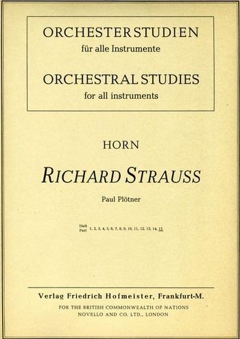Orchesterstudien Horn Band 15&nbsp;&nbsp;&nbsp;&nbsp;