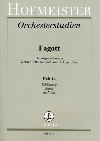 Orchesterstudien Fagott Band 14&nbsp;&nbsp;&nbsp;&nbsp;