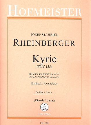 Kyrie JWV155 für gem Chor und&nbsp;&nbsp;Streichorchester&nbsp;&nbsp;Partitur