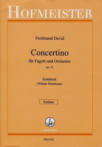 Concertino op.12 für Fagott und  Orchester  Partitur