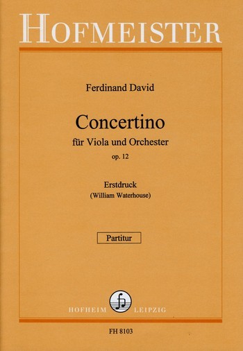 Concertino op.12 für Viola und  Orchester  Partitur
