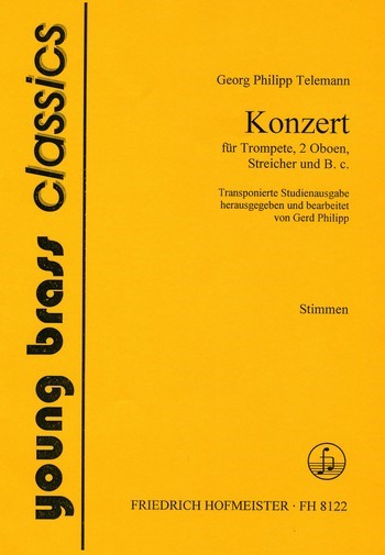 Konzert für Trompete, 2 Oboen,&nbsp;&nbsp;Streicher und Bc&nbsp;&nbsp;Stimmensatz