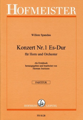 Konzert Es-Dur Nr.1 für  Horn und Orchester  Partitur