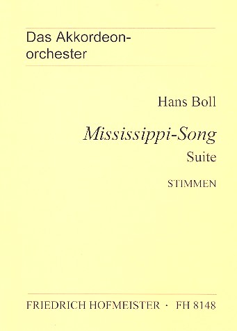 Mississippi-Song für  Akkordeonorchester  Stimmensatz