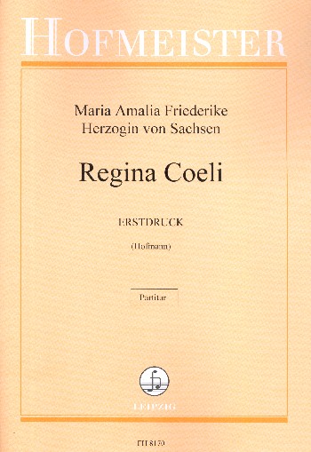 Regina Coeli&nbsp;&nbsp;für gem Chor und Orchester&nbsp;&nbsp;Partitur (la)