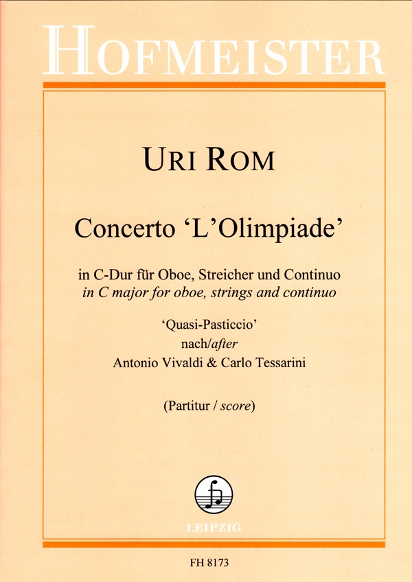 Concerto 'L'Olimpiade'&nbsp;&nbsp;für Oboe, Streicher und Bc&nbsp;&nbsp;Partitur