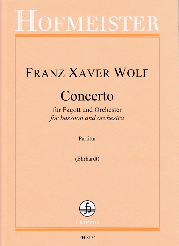 Concerto&nbsp;&nbsp;für Fagott und Orchester&nbsp;&nbsp;Partitur