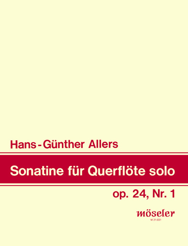 Allers, Hans-Günther Sonatine op. 24/1  Flöte  