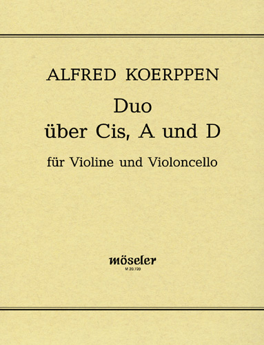 Duo über Cis, A und D  Violine und Violoncello  