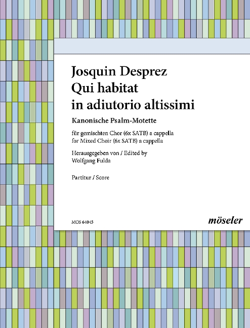 Qui habitat in adiutorio altis  für gem Chor a cappella (4x6 Stimmen)  Partitur