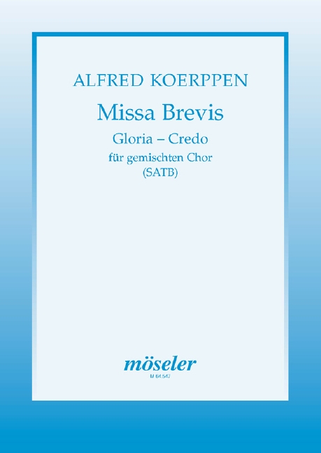 Missa brevis  für gem Chor a cappella  Singpartitur