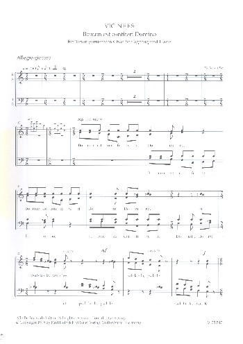Bonum est confiteri Domino  fürTenor, gem Chor (SATB), Harfe und Schlagzeug (1 Spieler)  Chorpartitur