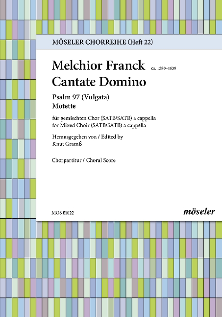 Cantate Domino canticum novum  gemischter Chor (SATB/SATB)  Chorpartitur