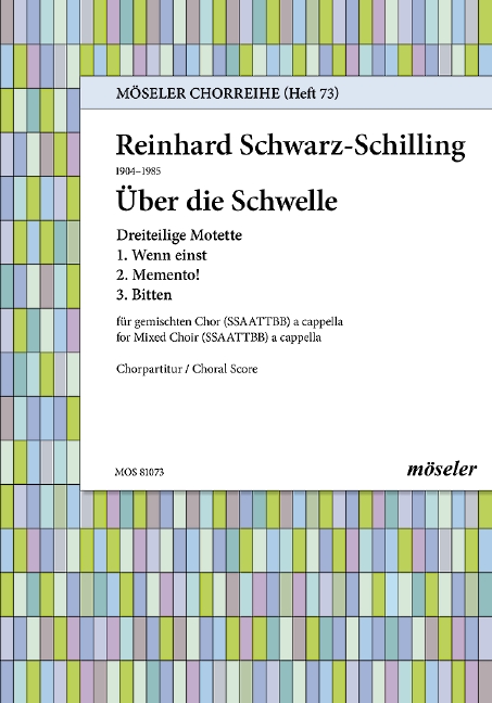 Über die Schwelle op. 76  gemischter Chor (SSAATTBB)  Chorpartitur