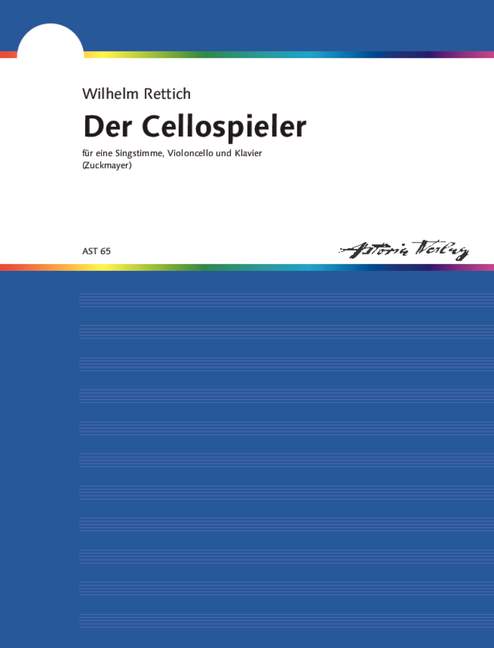 Der Cellospieler op.39  für Singstimme mit Violoncello und Klavier  
