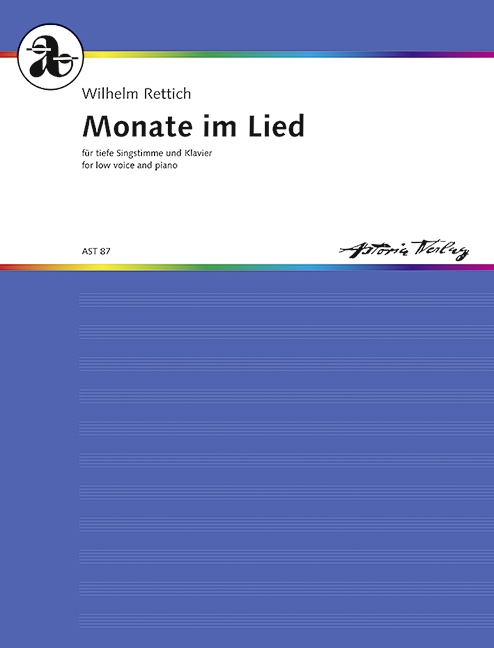 Monate im Lied op. 128  für tiefe Stimme und Klavier  Zwölf Lieder und Gesänge