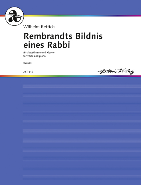 Rembrandts Bildnis eines Rabbi op.52a  für Gesang und Klavier  Partitur (dt/en)