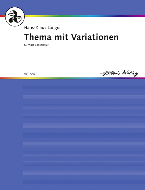 Langer, Hans-Klaus Thema mit Variationen  für Viola und Klavier  
