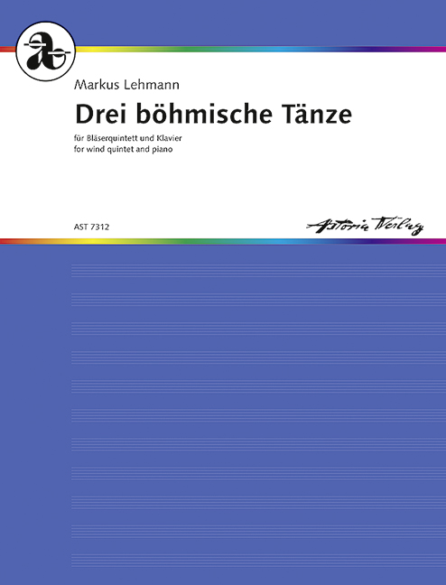 Drei Böhmische Tänze WV 58 B  für Bläserquintett und Klavier  