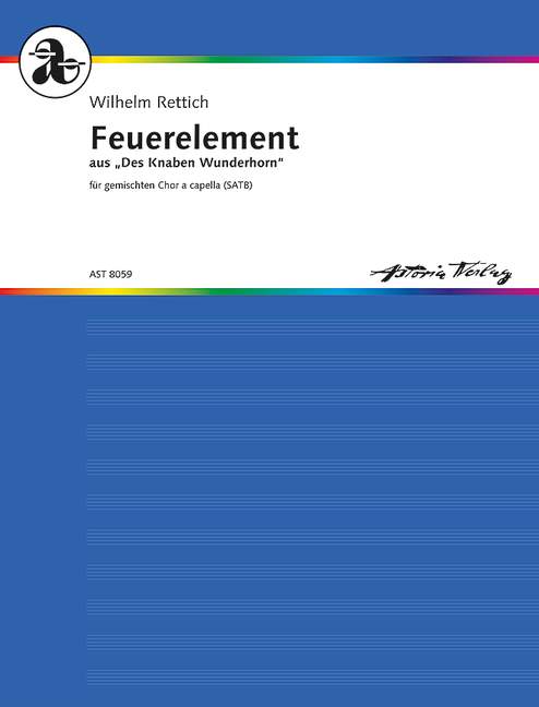 Feuerelement op. 16 Nr. 2  für gem Chor a cappella  Partitur